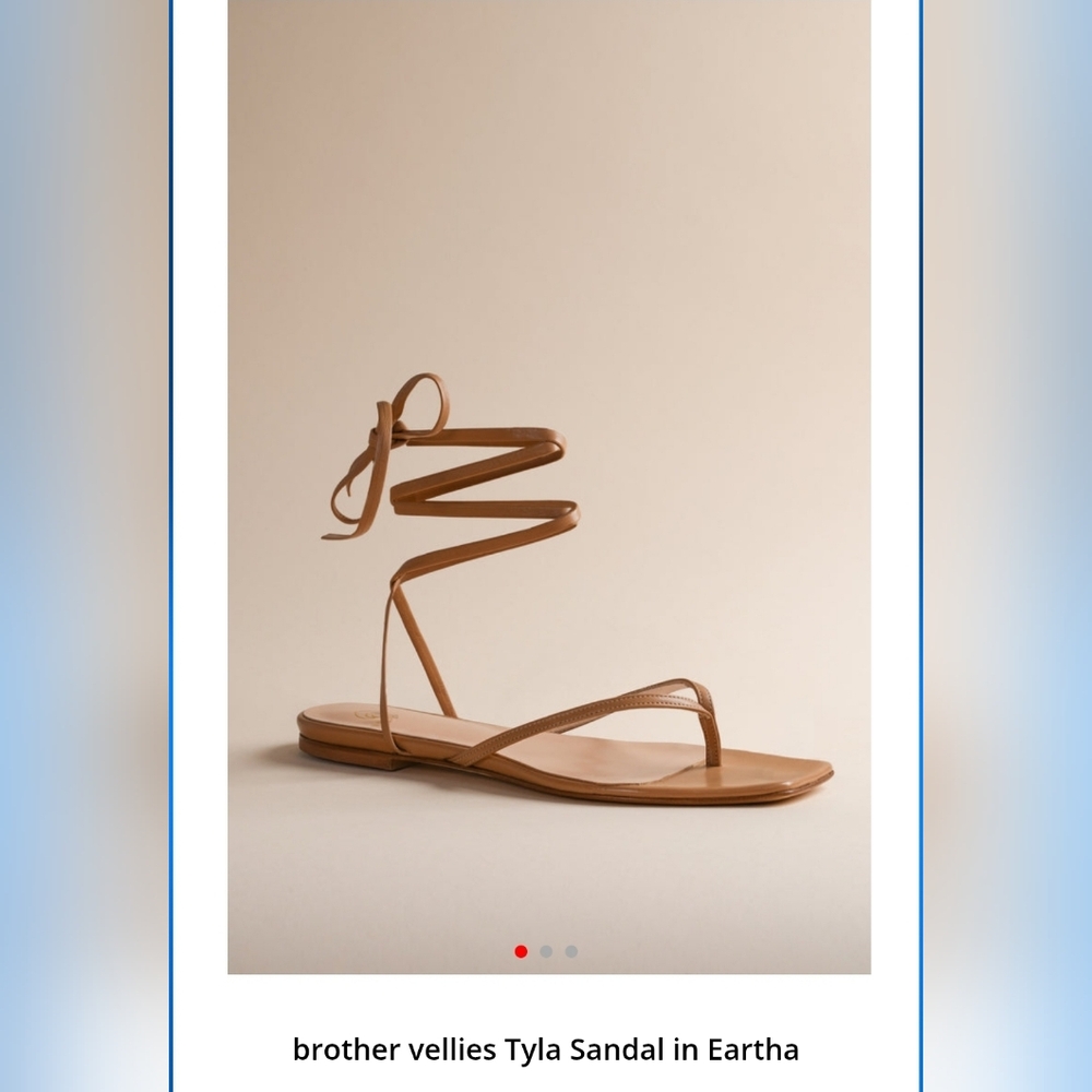Brother Vellies Tan Strappy Sandals